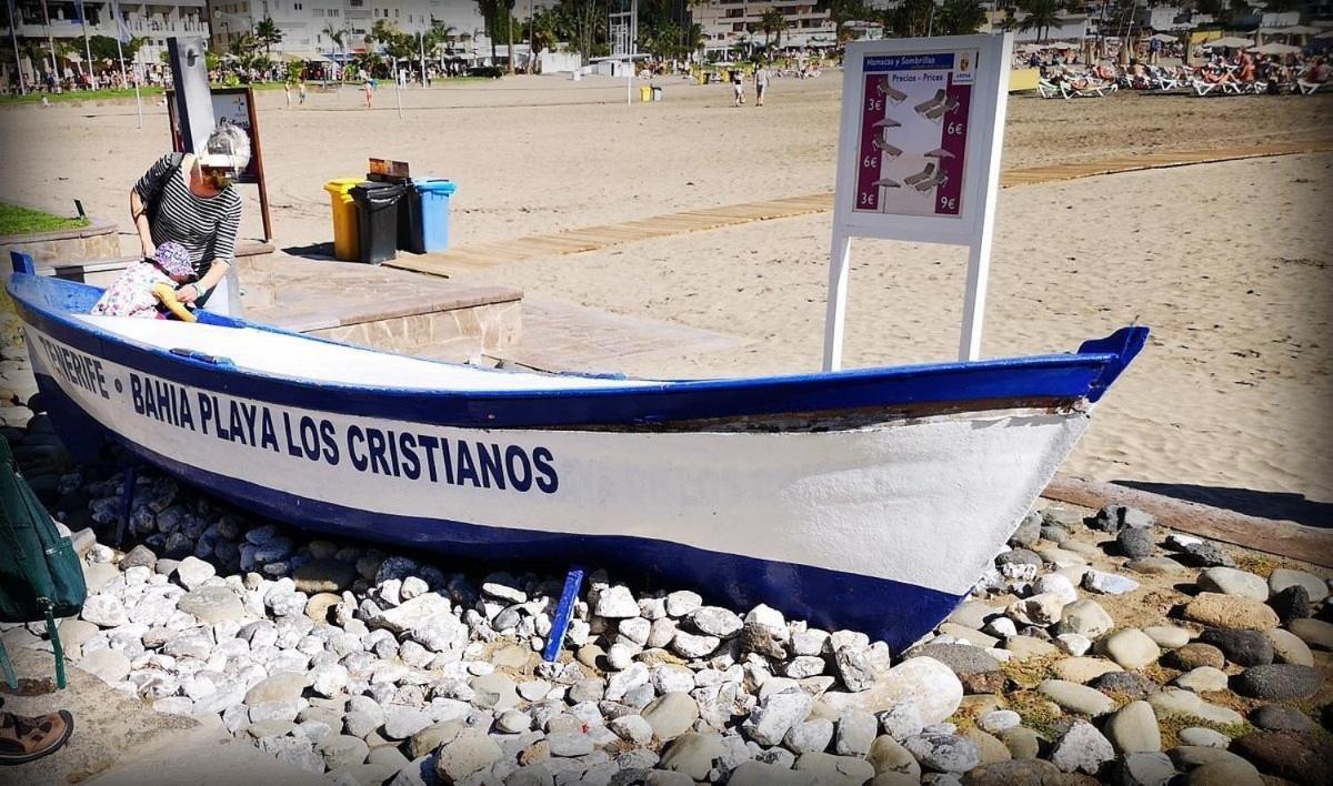 Luminoso Y Bonito Apartamento Con Piscina En Frente Del Mar Apartman Los Cristianos  Kültér fotó